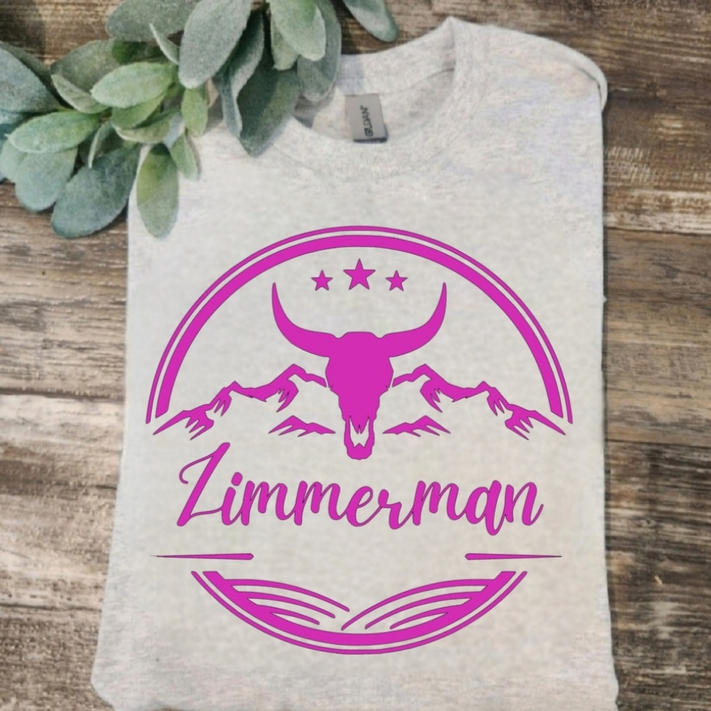 Bailey Zimmerman shirt country music popular trending bull skull